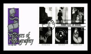 Dr Jim Stamps Us Masters Of Photography First Day Cover Combo Block