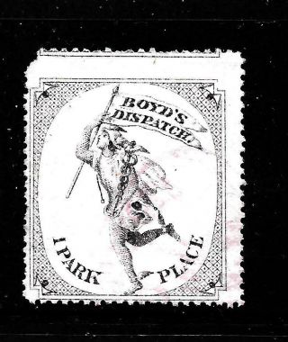 Hick Girl Stamp - Old U.  S.  Local Post Boyd 