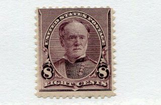 1893 U.  S.  Scott 225 Eight Cent Sherman Stamp Hinged
