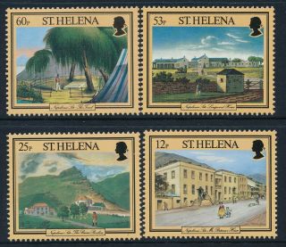 1996 St Helena Napoleonic Sites Set Of 4 Fine Mnh