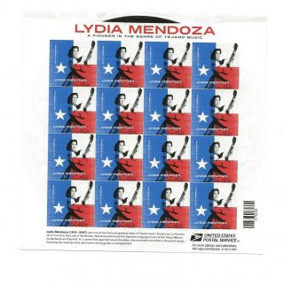 Scott 4786.  Lydia Mendoza,  Mexican - American Music.  16 - Forever Us Postage Stamps.