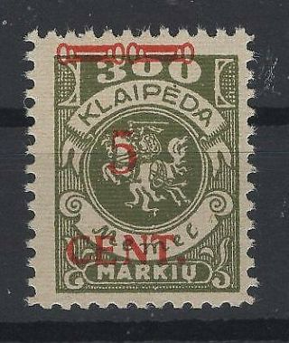 Klaipeda,  Memel,  Lithuania,  Stamps,  1923,  Mi.  174 I.