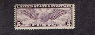 1931 - 2 U.  S.  Classic Airmail 5c Violet Winged Globe P.  10 1/2x11 Sc C12 Mint/nh/og
