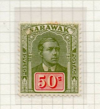 Sarawak 1928 Early Issue Fine Hinged 50c.  305399