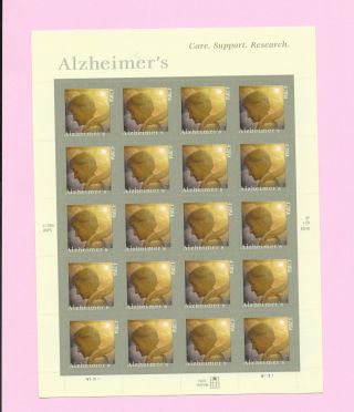 Us Stamp Sheet 20 X $0.  42 - Alzheimer 