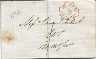 Pre - Stamp 1822 Entire With 1 Mark And Red Cds My Ref 3025
