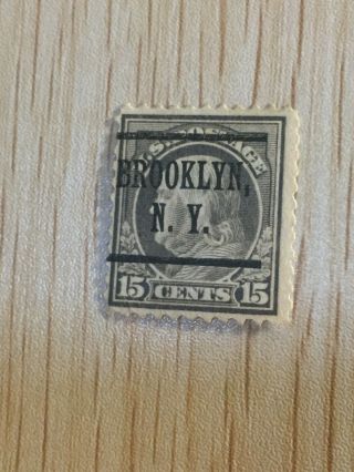 Usa Postage Stamp 514 1917 Benjamin Franklin Brooklyn Ny Precancel