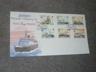 Jersey Post First Day Cover Stamps Postal History Iv Mail Ships Royal Charlotte2