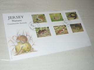 Jersey Post First Day Cover Stamps Nature Countryside Animals Mouse Rabbit Rat 2
