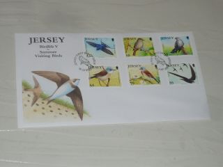 Jersey Post First Day Cover Stamps Birdlife V Summer Visiting Birds Swallow