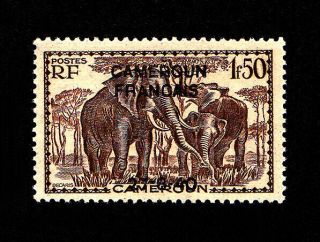 Cameroun - Scott 271 - 1940 - 1.  50f Elephants Overprint - Mnh