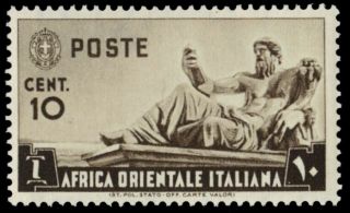 Italian East Africa 4 (mi4) - Statue Of " The Nile " (pa79473)