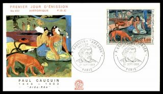 Mayfairstamps 1968 France Paul Gauguin Art Scraped First Day Cover Wwb58093
