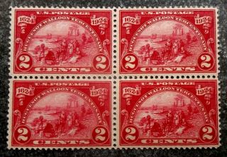 Buffalo Stamps: Scott 615 Huguenot Block Of 4,  Nh/og & Vf,  Cv = $80