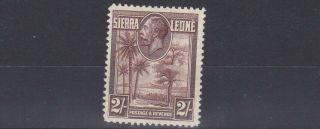 Sierra Leone 1932 S G 164 2/ - Chocolate Mh