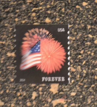 2014usa 4854 Forever Star Spangled Banner (apu) Coil Single Flag Fireworks