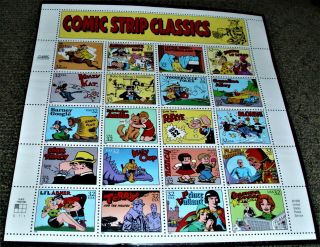 Comic Strip Classics Mnh 32¢ Sheet Of 20.  Issued In 1995