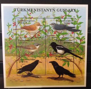 World Stamps Turkmenistan 2002 1 Sheet Birds Sheet (b5 - 76b)