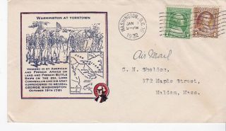 George Washington 705 & 709 Us First Day Cover 1932 Ioor Cachet Fdc