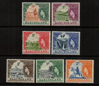 Basutoland 1954/58 Qe2 To 1/ - (7 Stamps) - Sg 43/49 - Sg 43/49 - Lmm Some Um