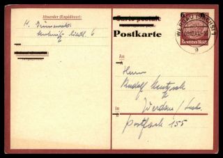 Mayfairstamps Germany 1944 Werdauisachst Postal Card Stationery Wwb43815
