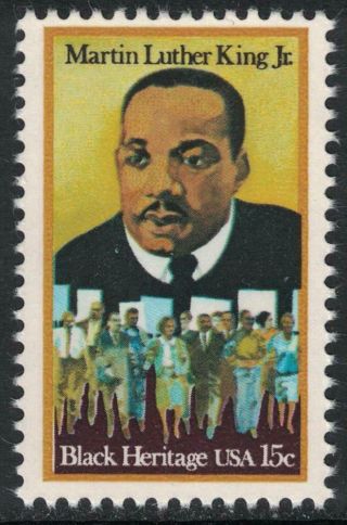 Scott 1771 - Martin Luther King,  Jr. ,  Civil Rights - Mnh 15c 1979 -