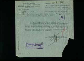 B178 Italy Document Bassano 1944