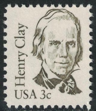 Scott 1846 - 3c Henry Clay - Great Americans Series - Mnh 1983 -