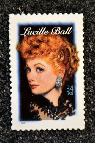 2001usa 3523 34c Lucille Ball - Legends Of Hollywood - Nh Single Postage