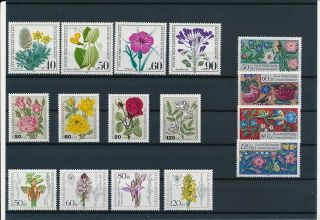 D277053 Germany Flowers Selection Of Mnh Stamps