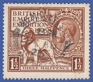 Gb Kgv 1925 1.  5d Brown British Empire Exhibition Sg433 Gu