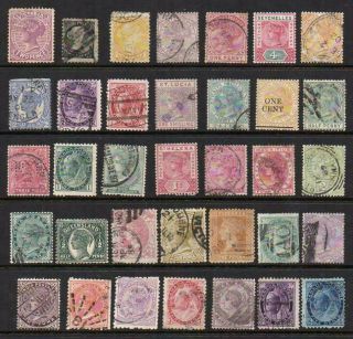 Various Queen Victoria Group Of 37 Good Looking & Collectable Fine To V.  F.