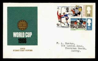 Dr Who 1966 Gb Portugal Vs Brazil World Cup Soccer Football Fdc C133815