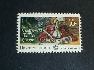 U.  S.  Scott 1561 - Haym Salomon,  Financial Hero Of Revolution - Mnh Og 1975 - 10c