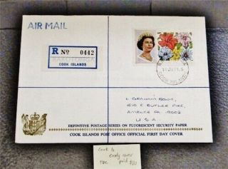Nystamps British Cook Islands Stamp Fdc Early Cover Paid: $80