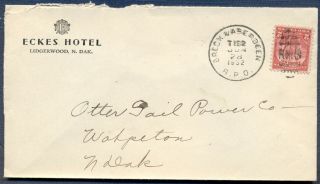 Breckenrige & Aberdeen Rpo: 1932 Hotel Cover W/t152 - South Dakota,  Railroad