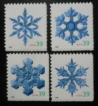 U.  S.  Stamps: Scott 4100 - 4104,  39c,  " Christmas ",  Issues Of 2006,  Ognh