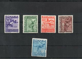 Old Stamps Of Romania 1937 538 - 42 Mlh 22.  - Euro