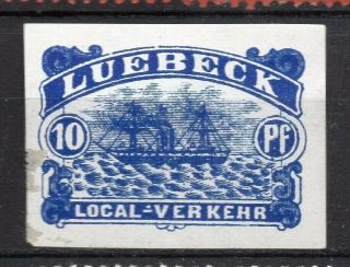 Germany Classic 1860 - 90s Private Or Local Post Item,  Lubeck 317800