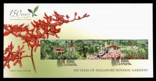Dr Who 2009 Singapore Botanic Gardens Strip Fdc C124549