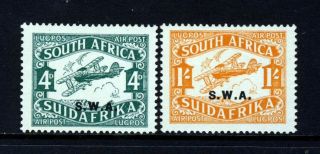 South West Africa 1930 Complete Airmail Set Later Printing Sg 70b & Sg 71b