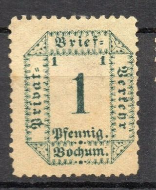 Germany Classic 1860 - 90s Private Or Local Post Item,  Bochum 318004