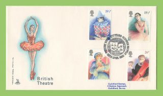 G.  B.  1982 Theatre Set On Mercury First Day Cover,  Theatre Royal Norwich