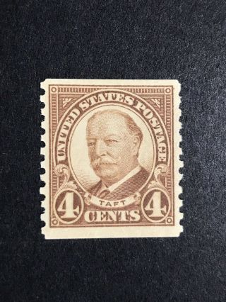 Gandg Us Stamp 687 William Taft 4c Coil H Og