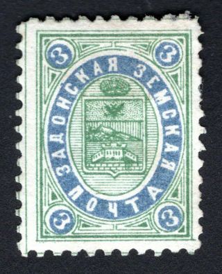 Russian Zemstvo 1888 Zadonsk Stamp Solov 18 - Ii Mh Cv=12$