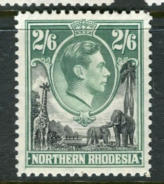 Northern Rhodesia; 1938 Early Gvi Pictorial Issue Hinged Shade Of 2s.  6d.