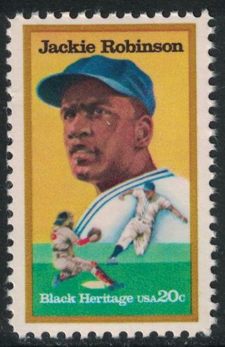 Scott 2016 - Jackie Robinson,  Baseball Player - 20c Mnh 1982 - Stamp