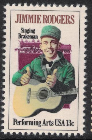 Scott 1755 - Jimmie Rogers,  Country Music - Mnh 13c 1978 - Stamp
