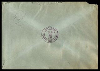Mayfairstamps 1935 Germany Hamburg Registered to US Stampless Cover wwb44745 2