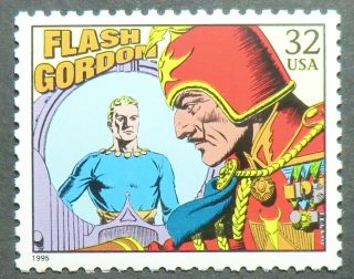3000p Mnh 1995 32c Comic Strip Classic Flash Gordon Alex Raymond Science Fiction